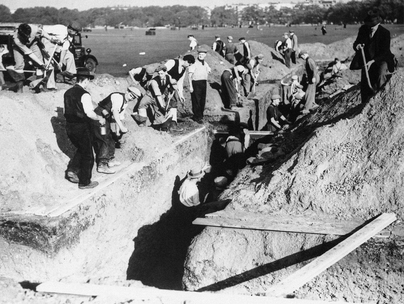 1938: Air Raid Trenches